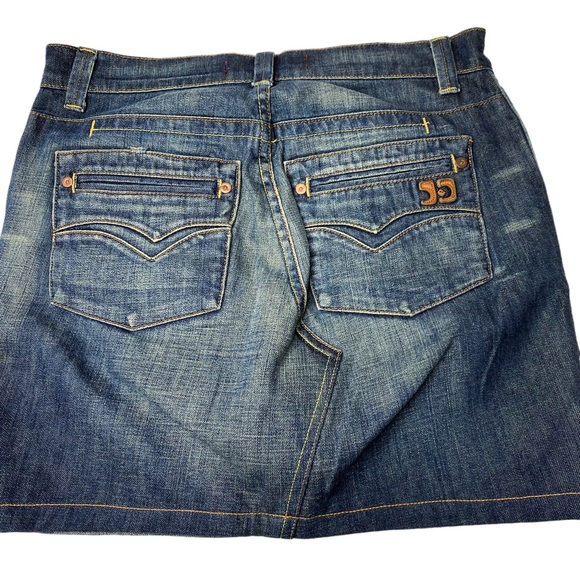 Joe’s Jeans Denim Skirt Designer Dark Wash Size 30 - Picture 6 of 8